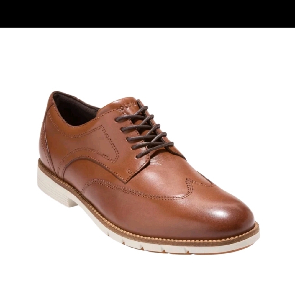 Cole Haan Men's Grand FlexGrand 360 Oxford - British Tan/Ivory, Medium - Picture 7 of 8